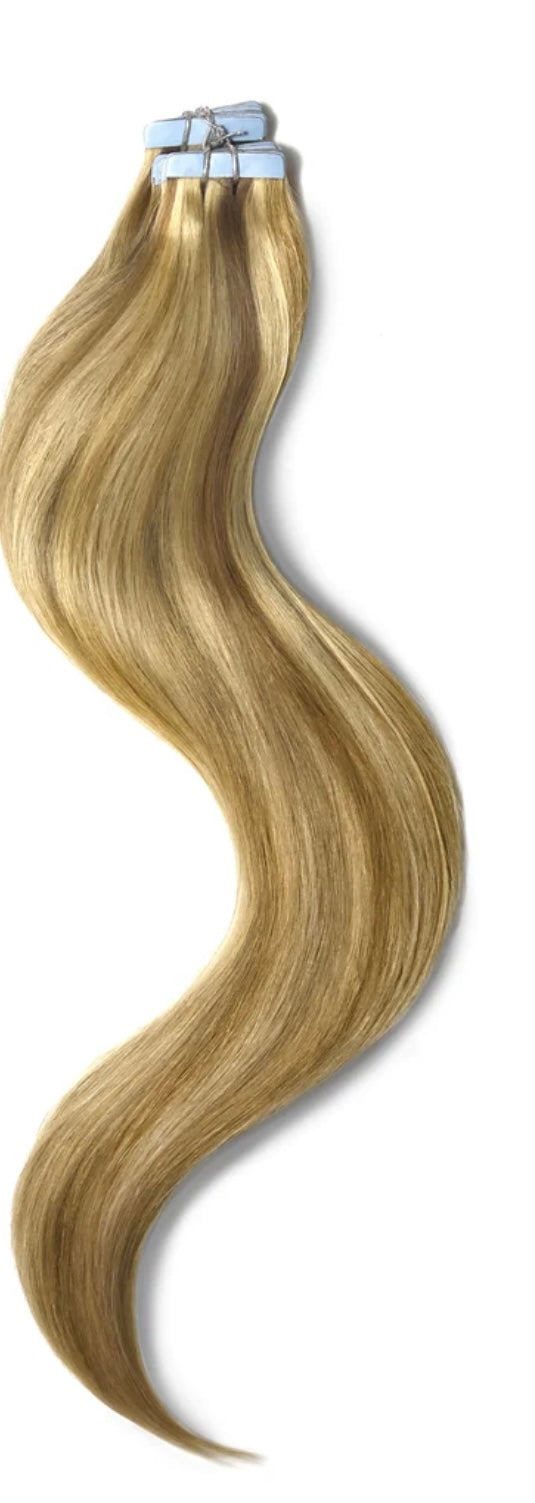 Tape In Extensions   (Raw Hair) 1b/black & blonde