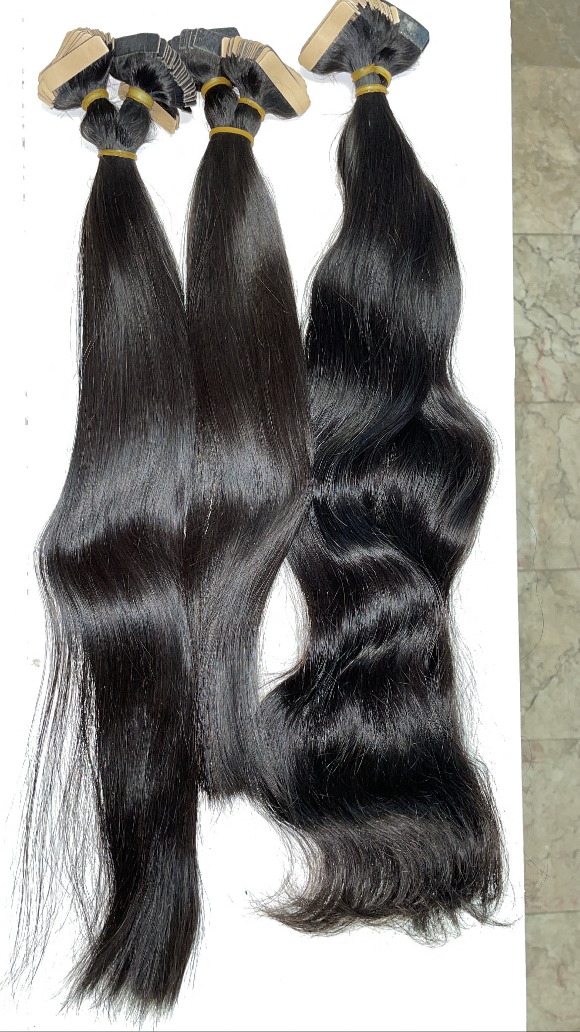 Tape In Extensions (Raw Hair) 1b/black & blonde
