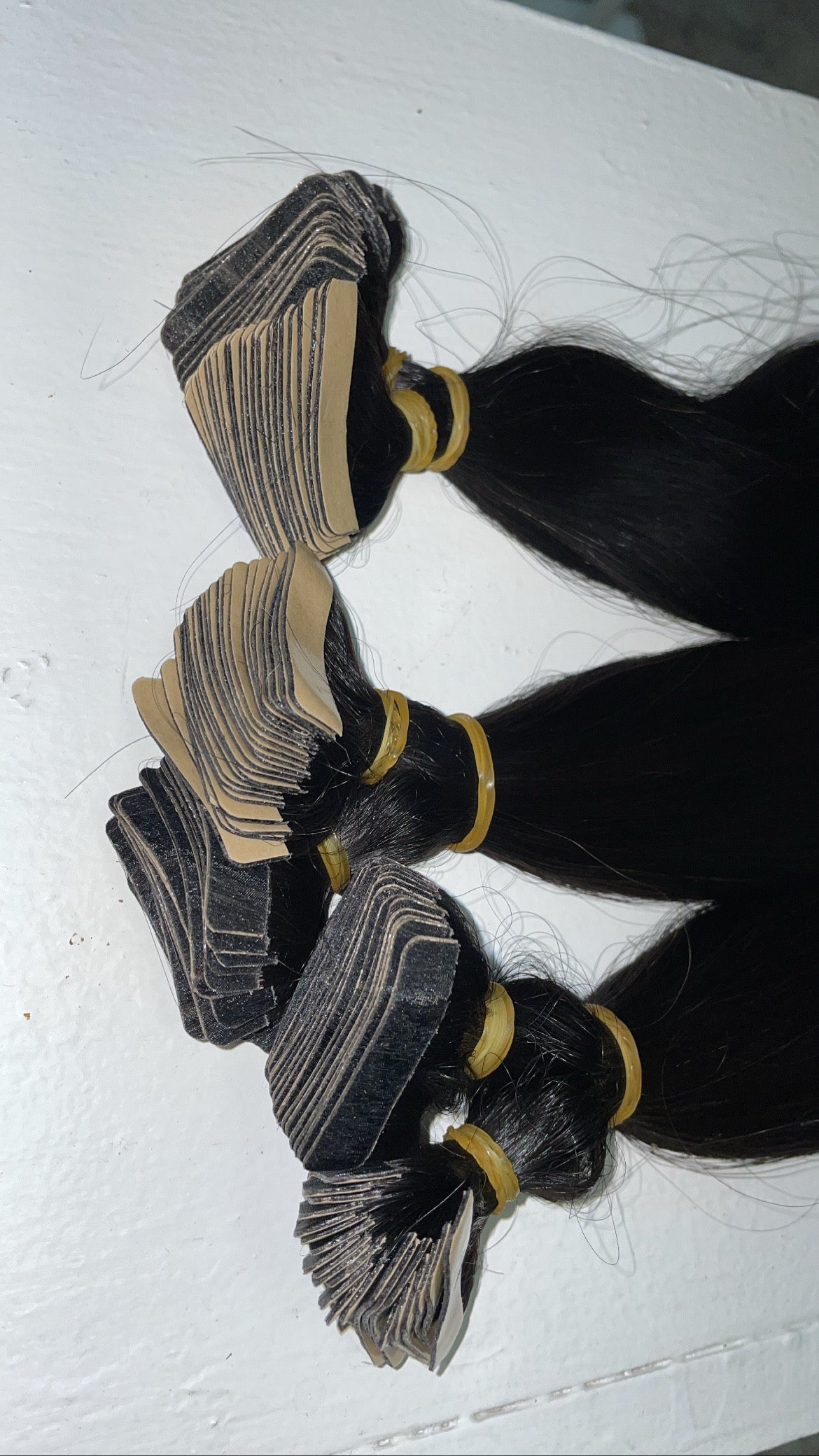 Tape In Extensions (Raw Hair) 1b/black & blonde