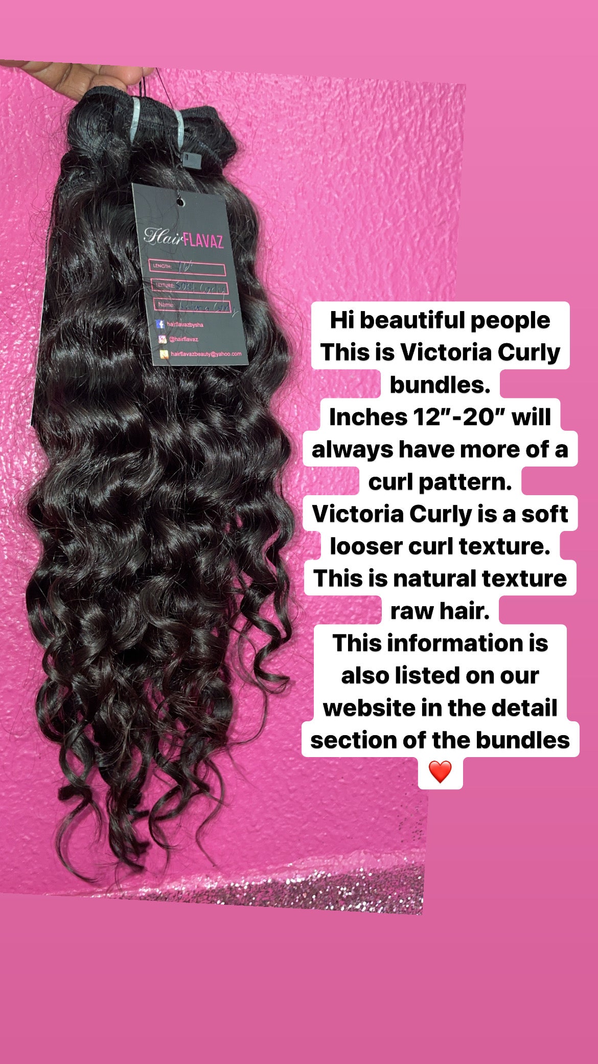 Victoria Curly    (Raw Hair)